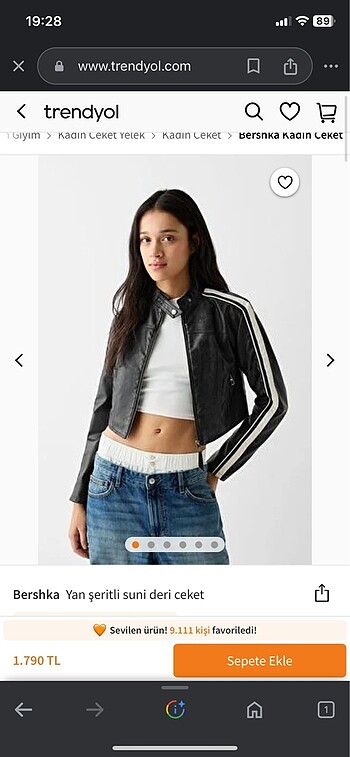 Bershka Motorcu ceketi