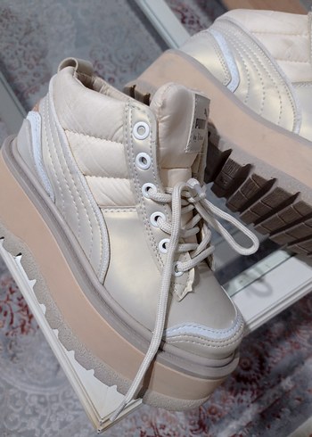Puma Beyaz Platform Topuklu Puma Spor Ayakkabı
