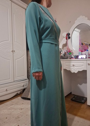 Diğer Turkuaz Uzun Kollu Kadın Elbise