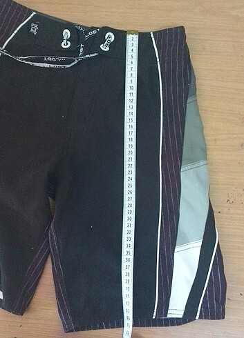 xs Beden çeşitli Renk Kuru Kafa Desenli Şort, Vintage Y2K