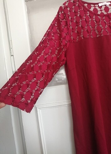 xxl Beden Gupurlu kısa elbise