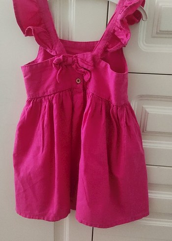 Koton Kids Pembe Kız Çocuk Fırfırlı Kolsuz Elbise