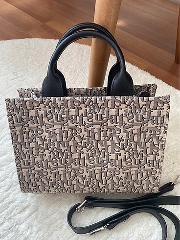 Beden camel Renk Stradivarius Monogram Çanta