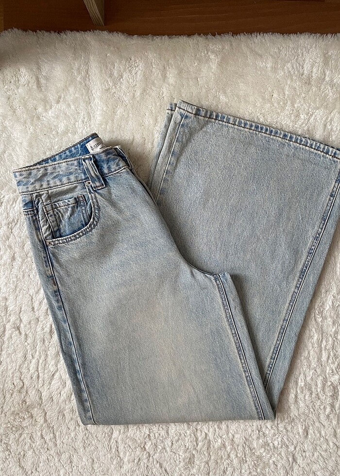 Stradivarius Wide Leg Jean - Görsel 3