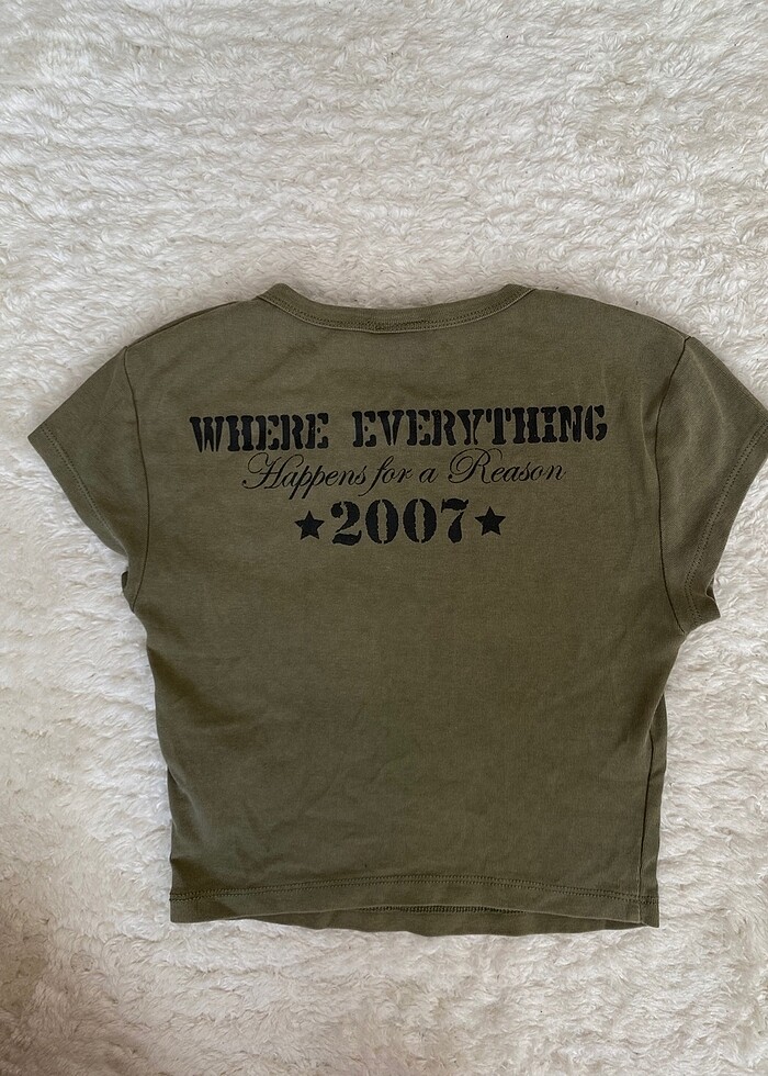 Bershka Crop Tişört - Görsel 2