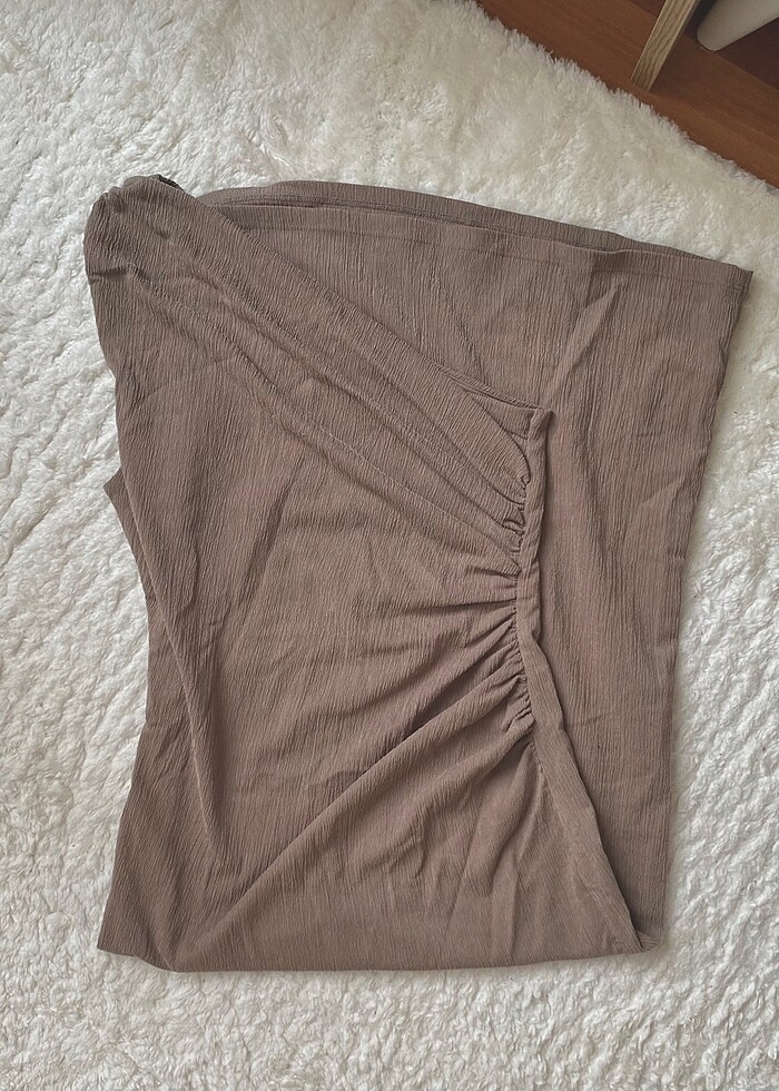 H&M Tek Omuzlu Midi Elbise - Görsel 4