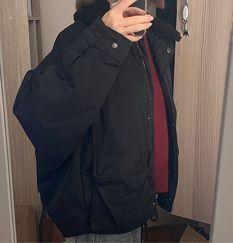xs Beden Zara Oversize Mont