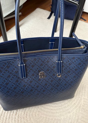 Tommy Hilfiger Lacivert Kadın Tote Çanta - Görsel 2