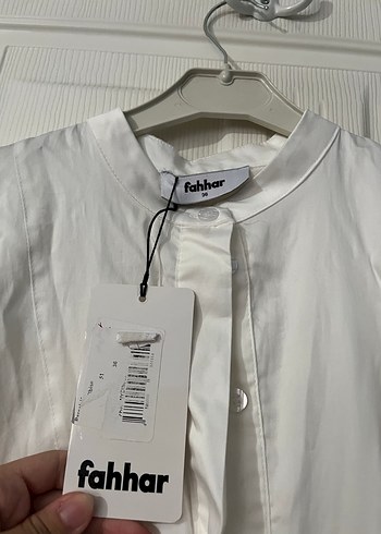 Beyaz Keten Uzun Kollu Bohem Elbise - Görsel 4