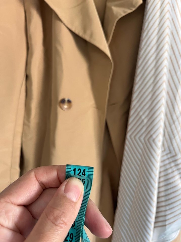 Bej Kadın Midi Trençkot Kemerli - Görsel 5