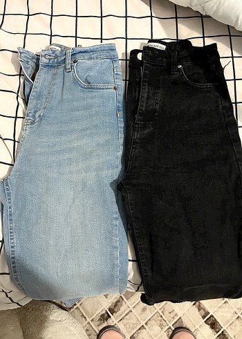 Kadın Lacivert ve Açık Mavi Denim Jean - Görsel 2