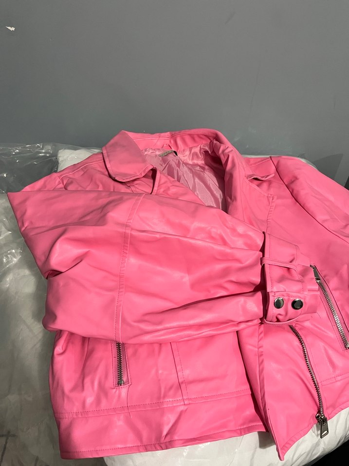 Kısa deri ceket - Görsel 3