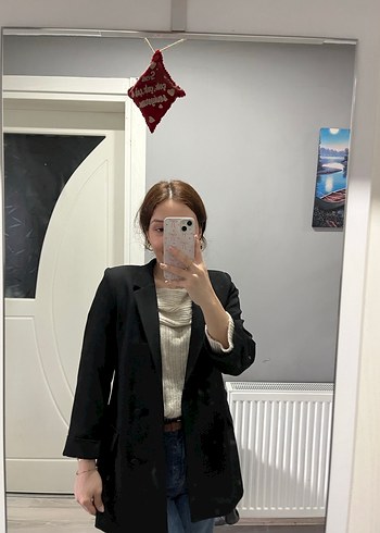 Siyah Kadın Blazer Ceket - Görsel 2