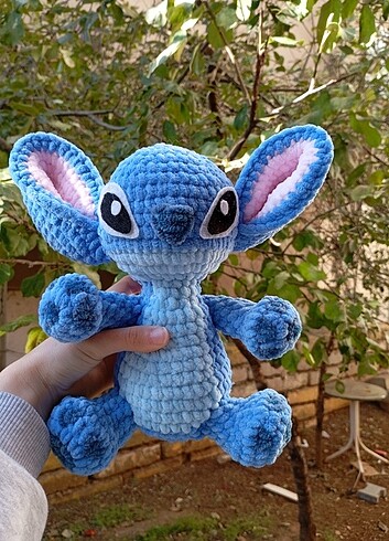 Lilo ve Stitch peluş uyku arkadaşı çizgifilm amigurumi