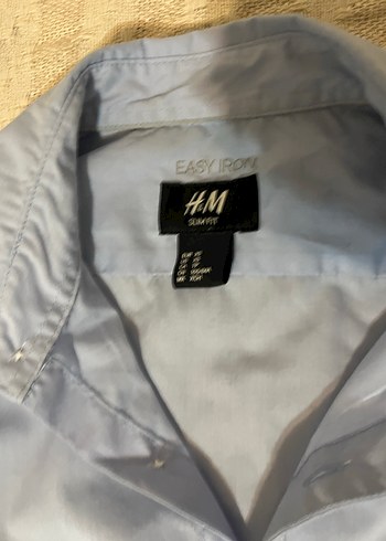 H&M Açık Mavi Düğmeli Uzun Kollu Kadın Gömlek - Görsel 2