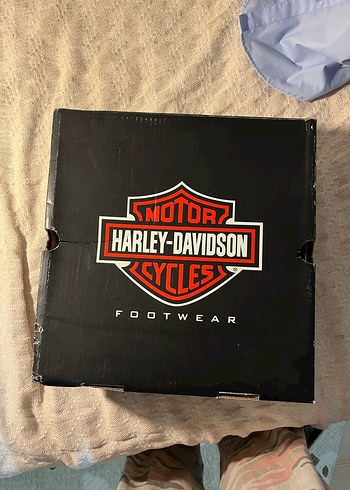 Harley Davidson Siyah Deri Kadın Biker Bot - Görsel 5