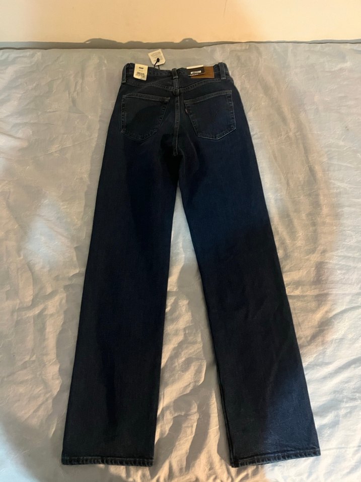 Levis Orjinal Kadın Lacivert Düğmeli Kot Pantolon - Görsel 3