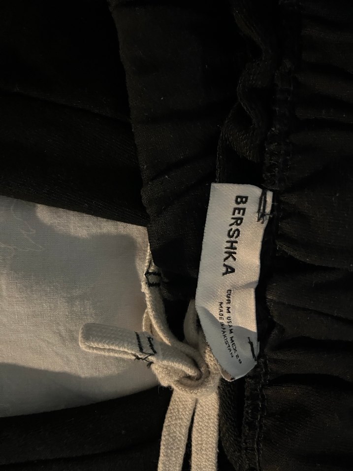Bershka Kadın Siyah Rahat Kesim Sweatpant - Görsel 3
