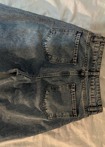 Zara Midi Boy Geniş Kesim Kadın Denim Pantolon - Görsel 4