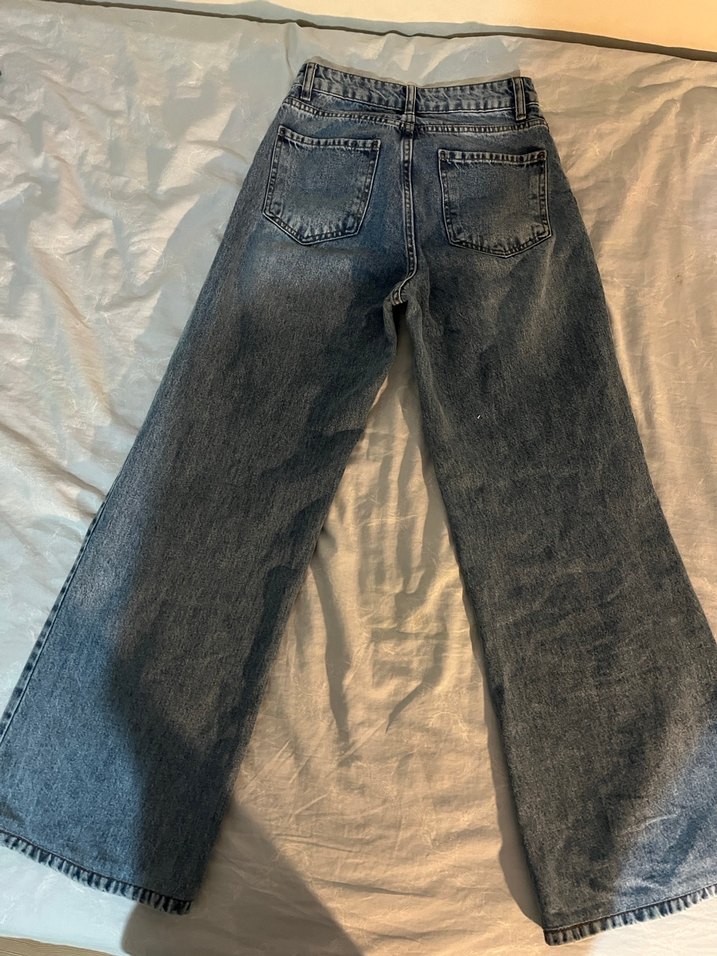 Zara Midi Boy Geniş Kesim Kadın Denim Pantolon - Görsel 3