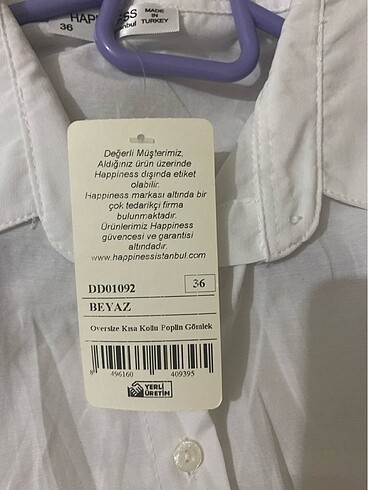 36 Beden Kısa kollu beyaz gömlek