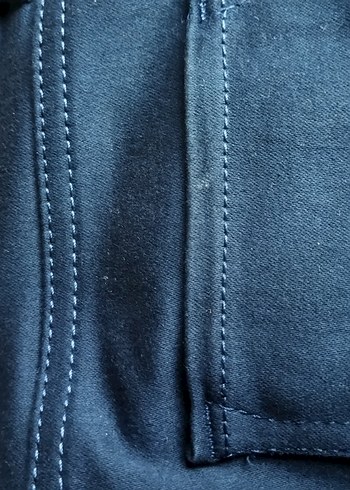 s Beden mavi Renk Düğmeli Mavi Kadın Kot Pantolon