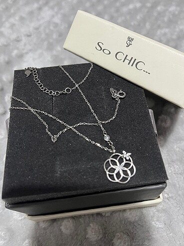 So chic altın kaplama yaşam çiçeği kolye