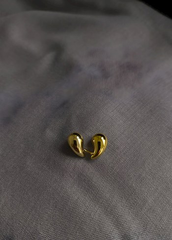 Çelik Gold Damla Küpe