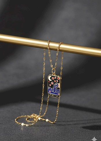 Çelik Tarot Kolye