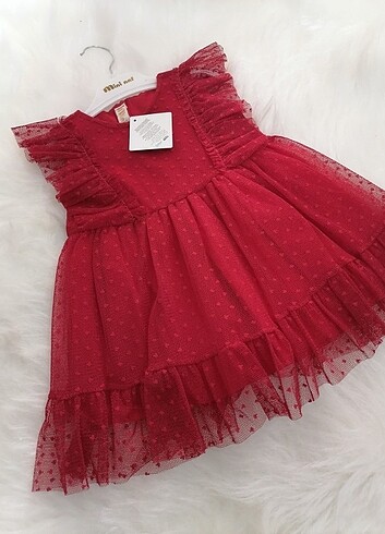 Zara Kırmızı tütü elbise