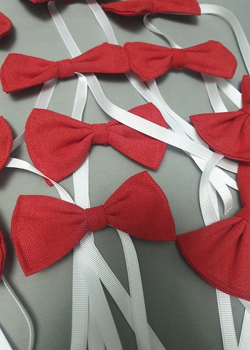 Kırmızı Çocuk Fiyonklu Papyon - Görsel 3