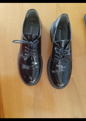 37 Beden siyah Renk Siyah Rugan Bağcıklı Unisex Ayakkabı