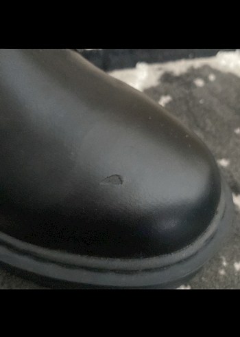 Pull and Bear Siyah Platform Topuklu Gotik Kadın Bot