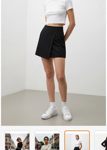 Siyah şort etek - Görsel 2