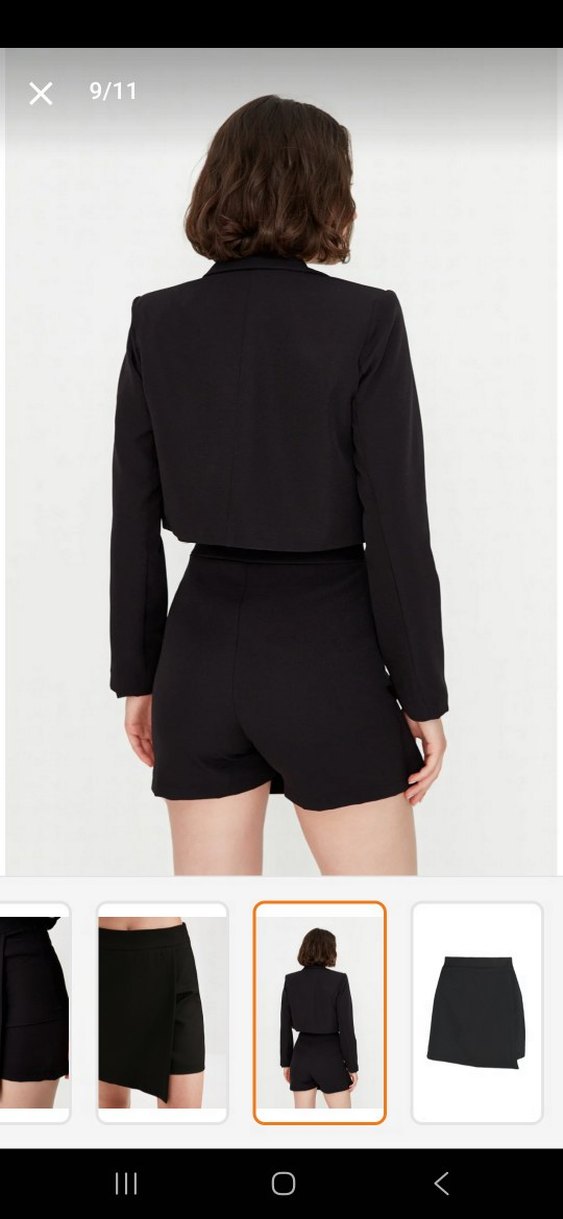 Siyah şort etek - Görsel 3