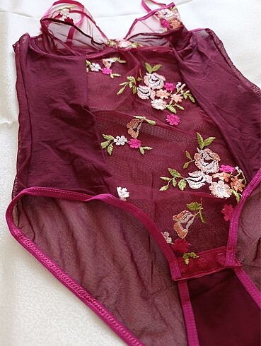 Diğer Bordo Badysuit