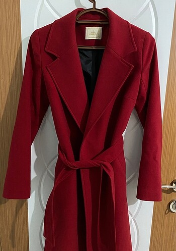 Kaban kaşe palto y-london / kırmızı