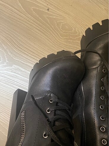 Fermuarlı platform topuk az kullanılmış marka ürün - Görsel 6