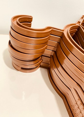 Ikea Parlak Kahverengi Askı Seti-10 adet