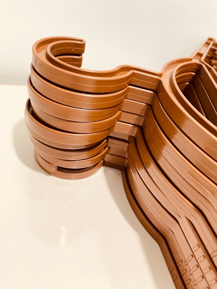 Parlak Kahverengi Askı Seti-10 adet - Görsel 2