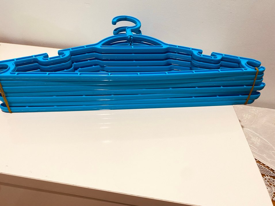 Renkli Mavi Plastik Askı Seti-7 adet - Görsel 3