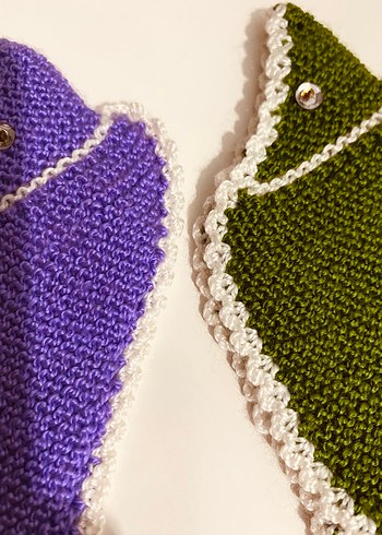 Renkli El Yapımı Örgü Balık Süsleri - Görsel 4