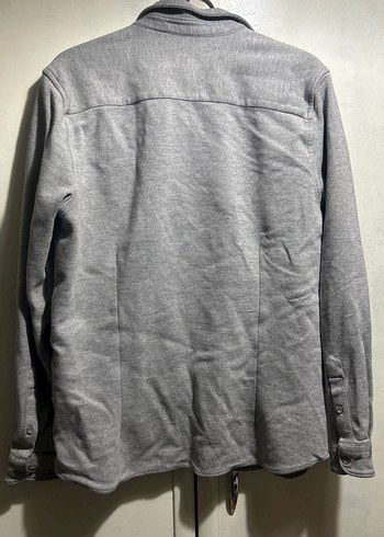 Gri Erkek Uzun Kollu Düğmeli Gömlek - Görsel 3