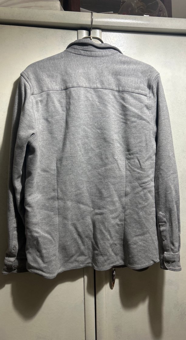 Gri Erkek Uzun Kollu Düğmeli Gömlek - Görsel 3