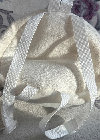 Beyaz Pastel Kedi Figürlü Sırt Çantası - Görsel 4