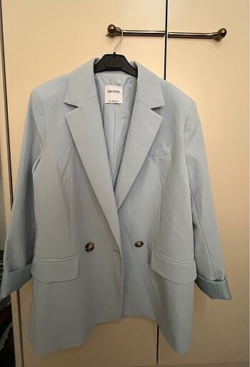 Bershka Açık mavi blazer ceket