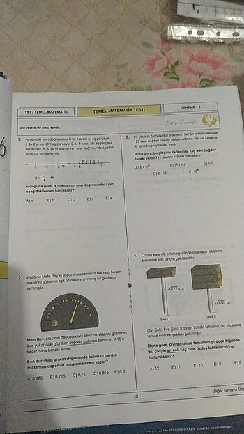  Beden Tyt matematik denemesi