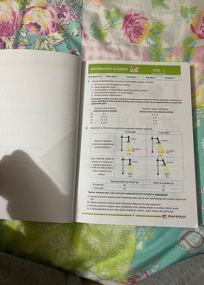 8. Sınıf Fen bilimleri soru bankası - Görsel 4