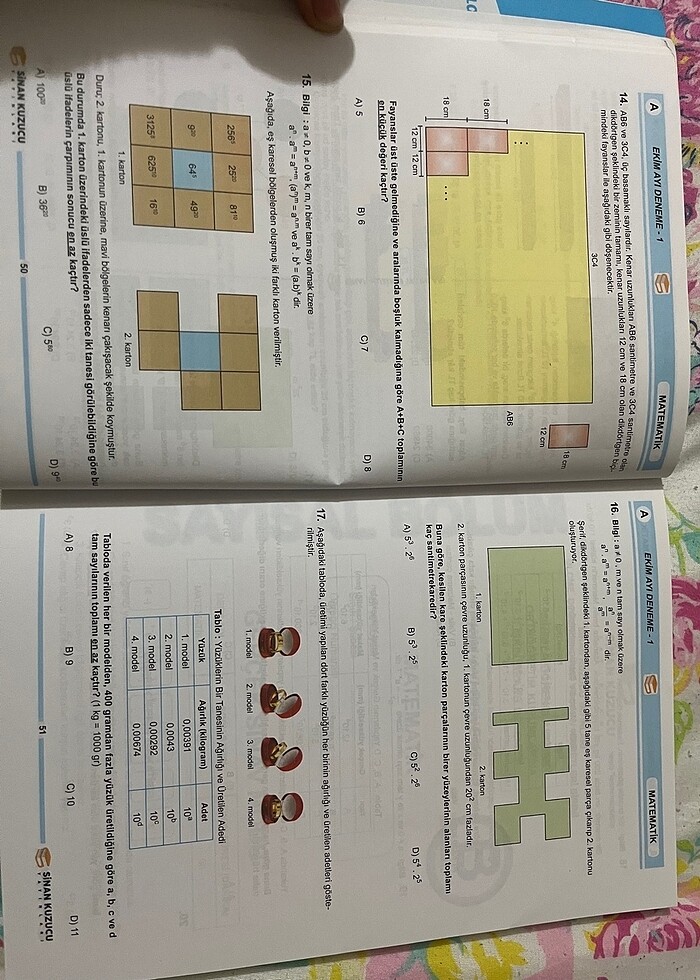 8. Sınıf Matematik soru bankası - Görsel 4