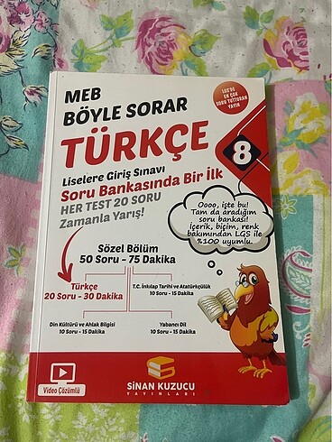 8. SınıfTürkçe soru bankası